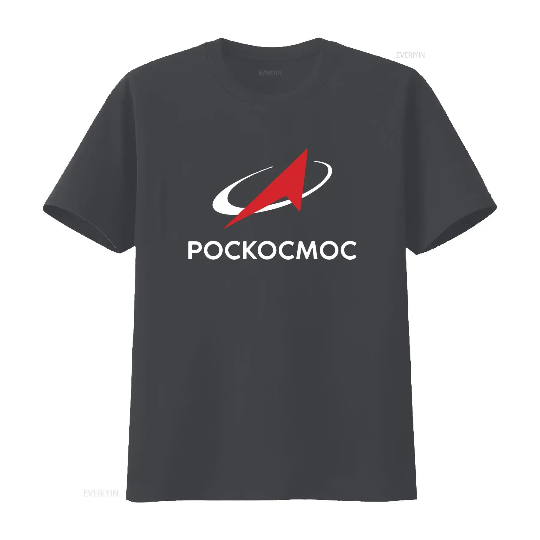 Фото Футболка Roscosmos Russian Space Agency с изображением Байконура и Восточного космодрома, винтажная, повседневная, универсальная, с эффектом потертости №4