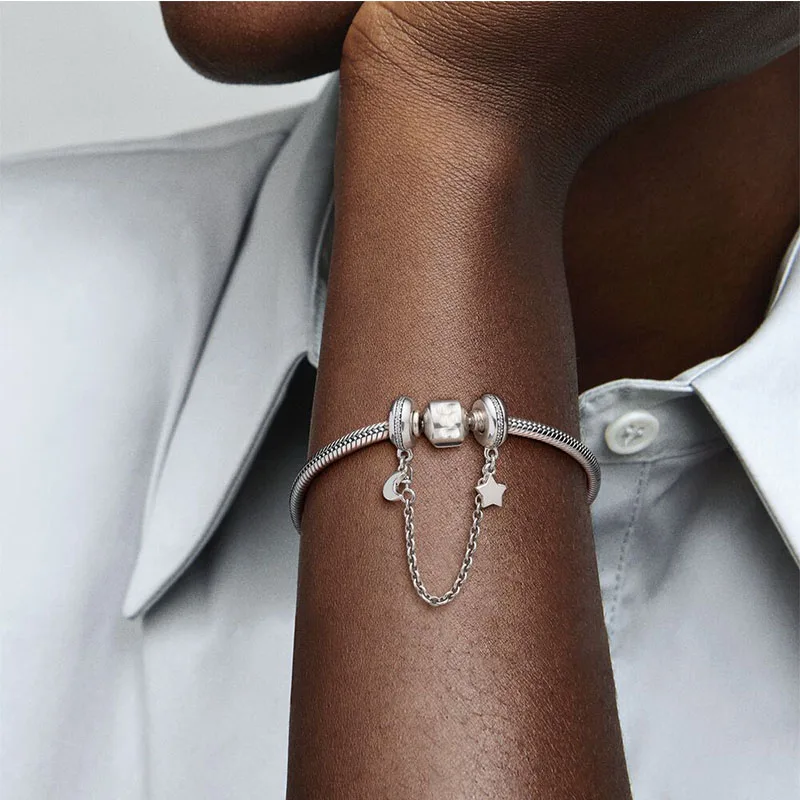 hot selling high quality authentic silver color snake chain pandora bracelets brand charm silver 925 bracelet for women jewelry free global shipping