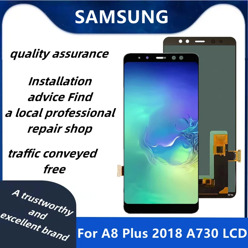 OLED высококачественный сенсорный ЖК-дисплей для Samsung Galaxy A8 + 2018 A8Plus A730, сменный дисплей для Galaxy A8 Plus A730F OLED высококачественный сенсорный ЖК-дисплей для Samsung Galaxy A8 + 2018 A8Plus A730, сменный дисплей для Galaxy A8 Plus A730F