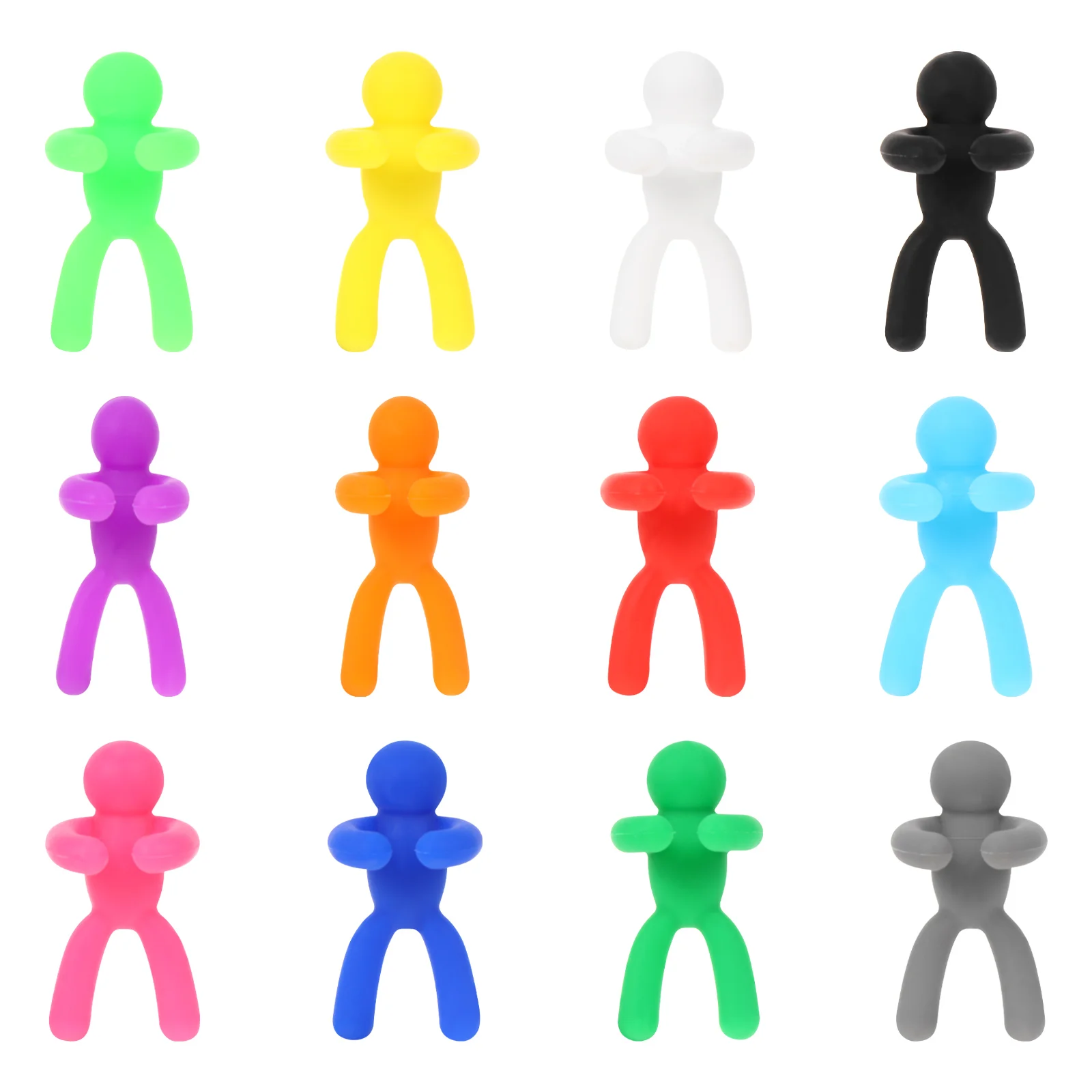 

12 Pcs Recognizer Novelty Glass Markers Markers Silicone Glass Markers The Sign Glass Tags Glass Charms