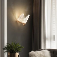 nordic modern butterfly shape led wall lamp minimalist sconces lights indoor lighting home decor bedroom living room kitchen kid