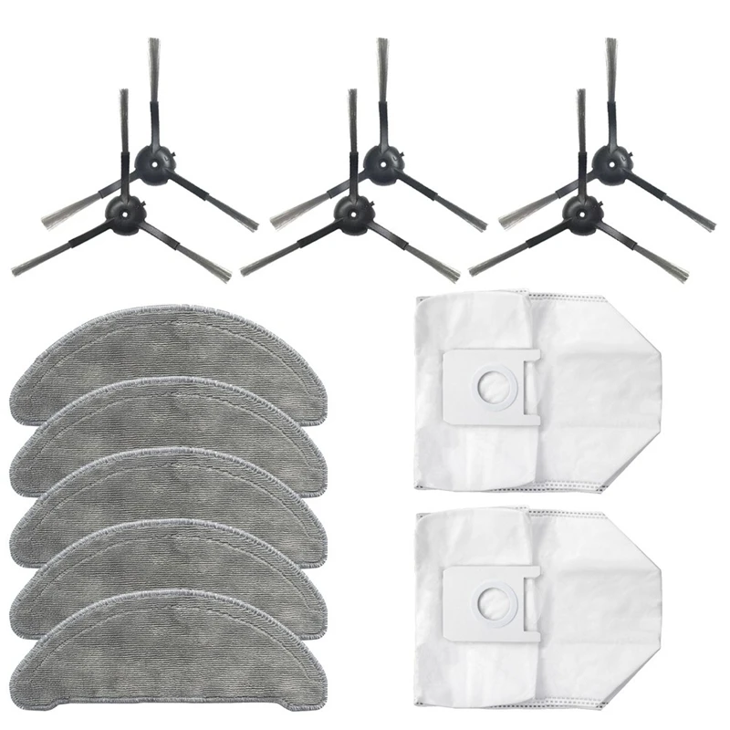 

Replacement Accessories for ROIDMI EVE Plus Robot Vacuum Cleaner Parts Dust Bags Side Brush Mop Cloth Rags