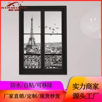 window imitation wall stickers childrens room wallstickers dinning room bedroom wall posters self adhesive wall stickers