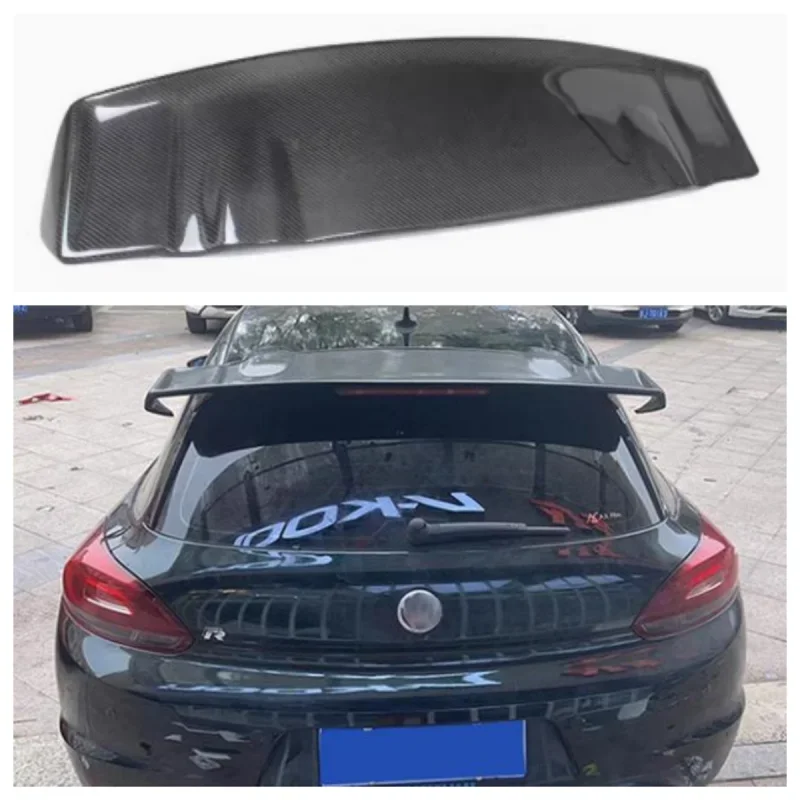 

Для Volkswagen VW Scirocco 2010 ~ 2014 VOTEX стиль Scirocco FRP/углеродное волокно задний спойлер на крышу (не для R)