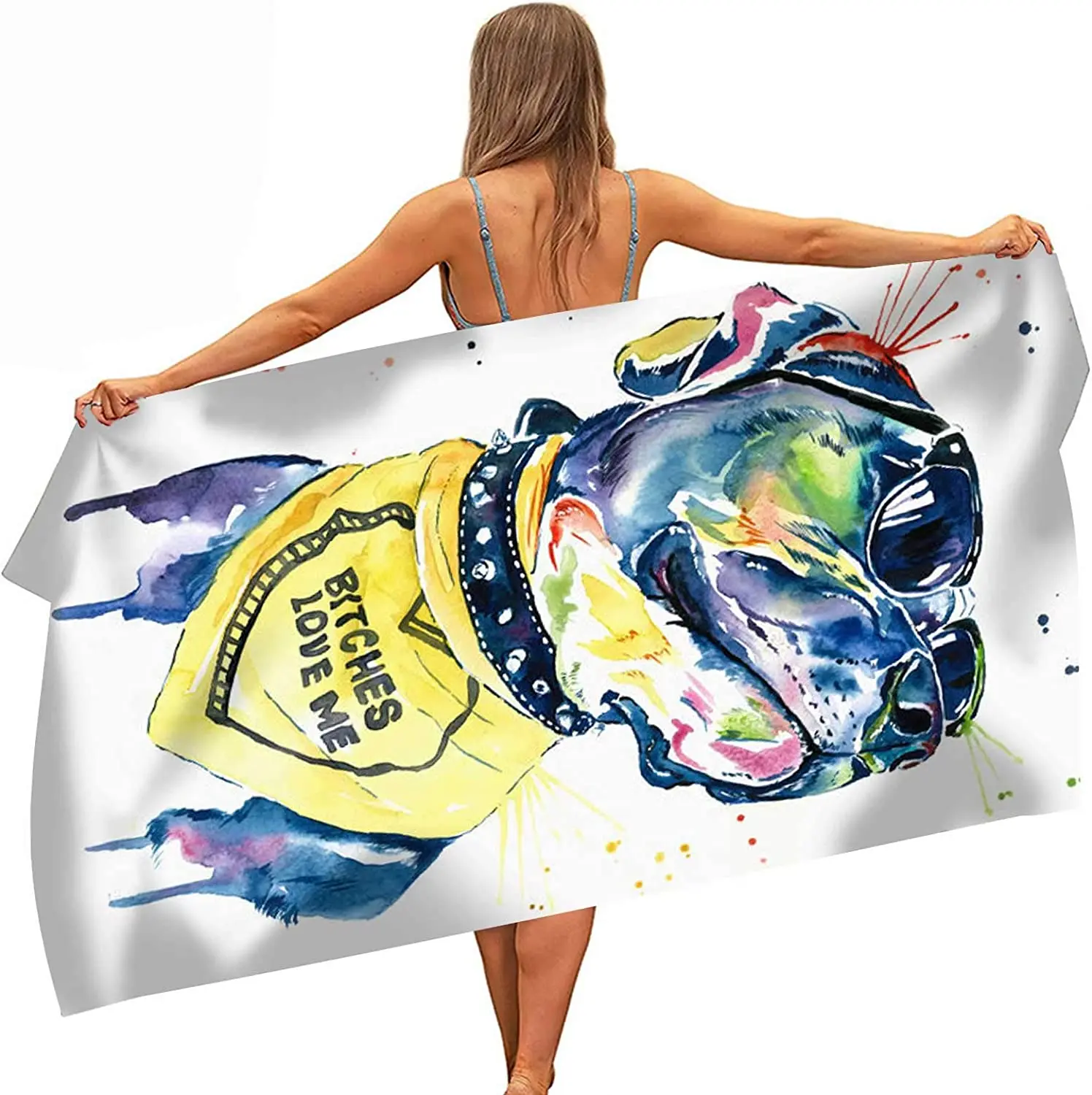 

Painted Gentleman Microfiber Beach Towel Pool Towels Lightweight Compact Beach Accessories,Large Micro Fiber Beach Towels