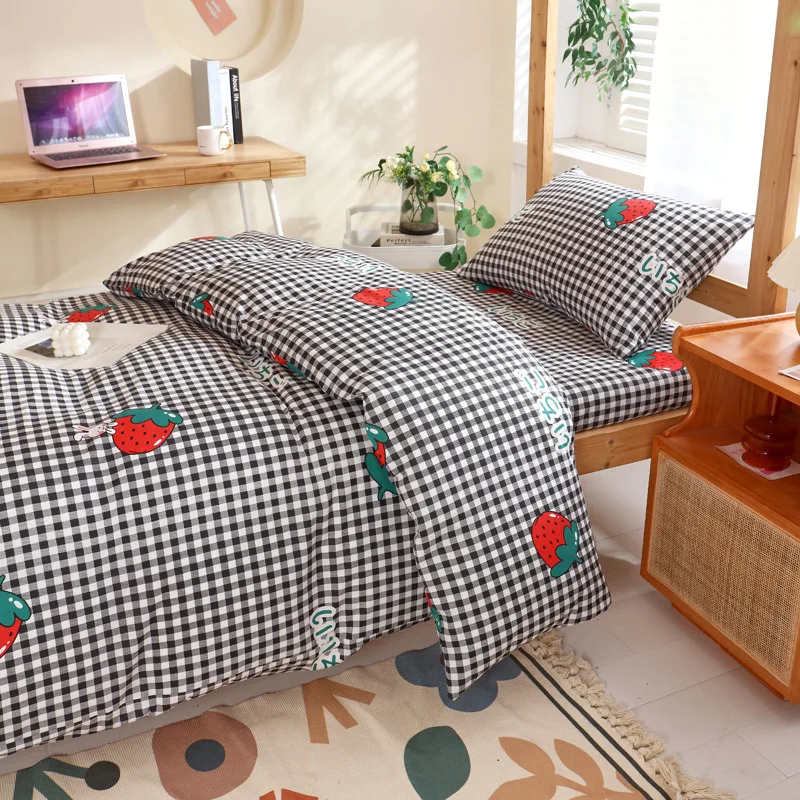 Школьное постельное белье комплект из трех предметов чистого хлопка школьное