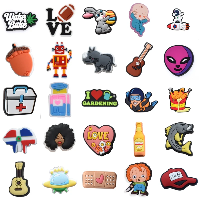 

Men Kids Para Pins Set Jeans Boy Wholesale Bulk Girl Gifts Decorations for Crocs Packs Shoes Accessories Women Charm Shoe Charms