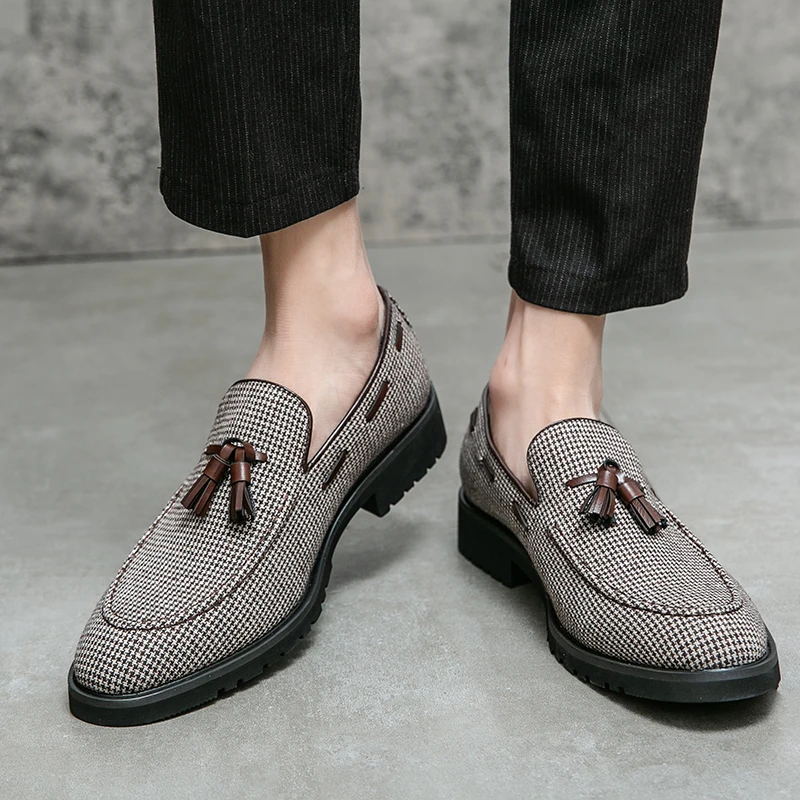 Мокасины мужские кожаные дизайнерские брендовые деловые Роскошные роскошные