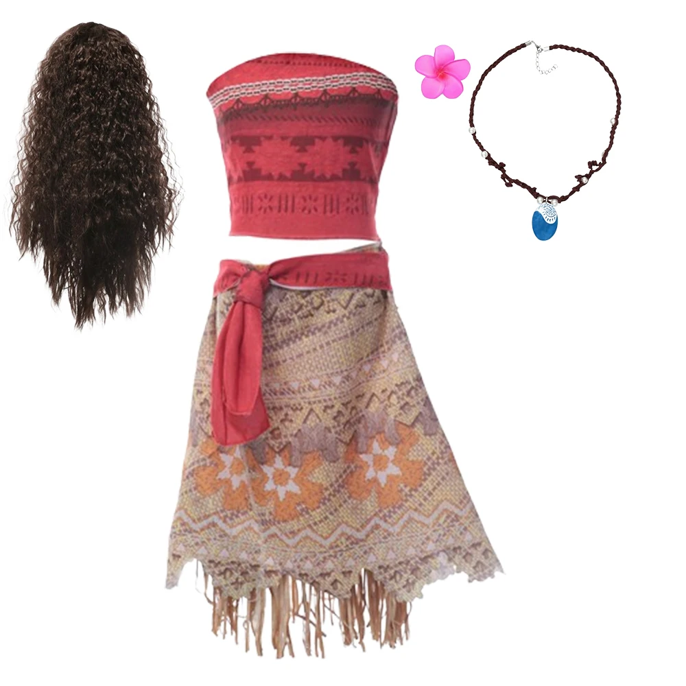 Костюм Моаны для девочек детская одежда принцессы платья с открытой спиной детей