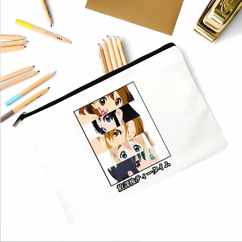 Аниме K-ON косметичка Houkago Tea Time холщовая сумка дорожная складная многоразовая