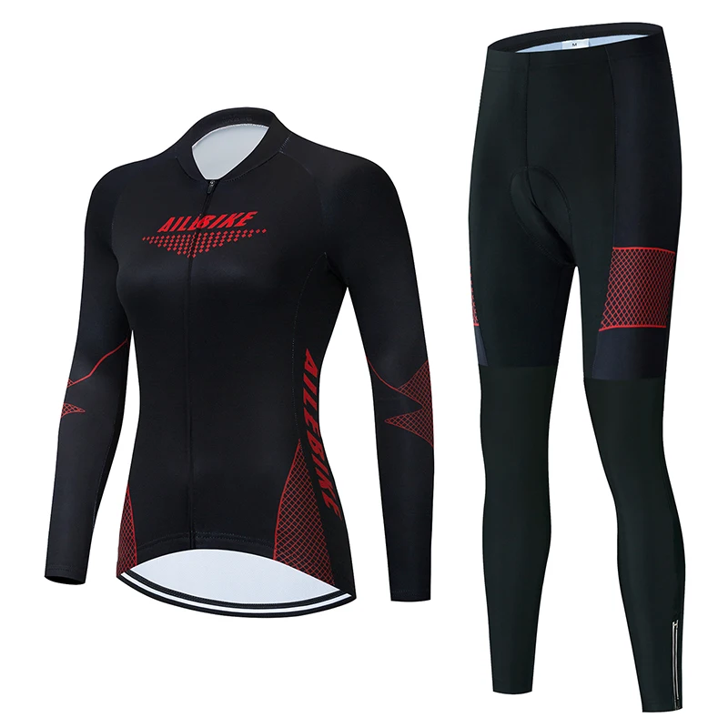 

AILEBIKE New Women's Triathlon Long-sleeved Cycling Jersey Professional Jersey Sportswear One-piece Racing Suit Cycling Overalls