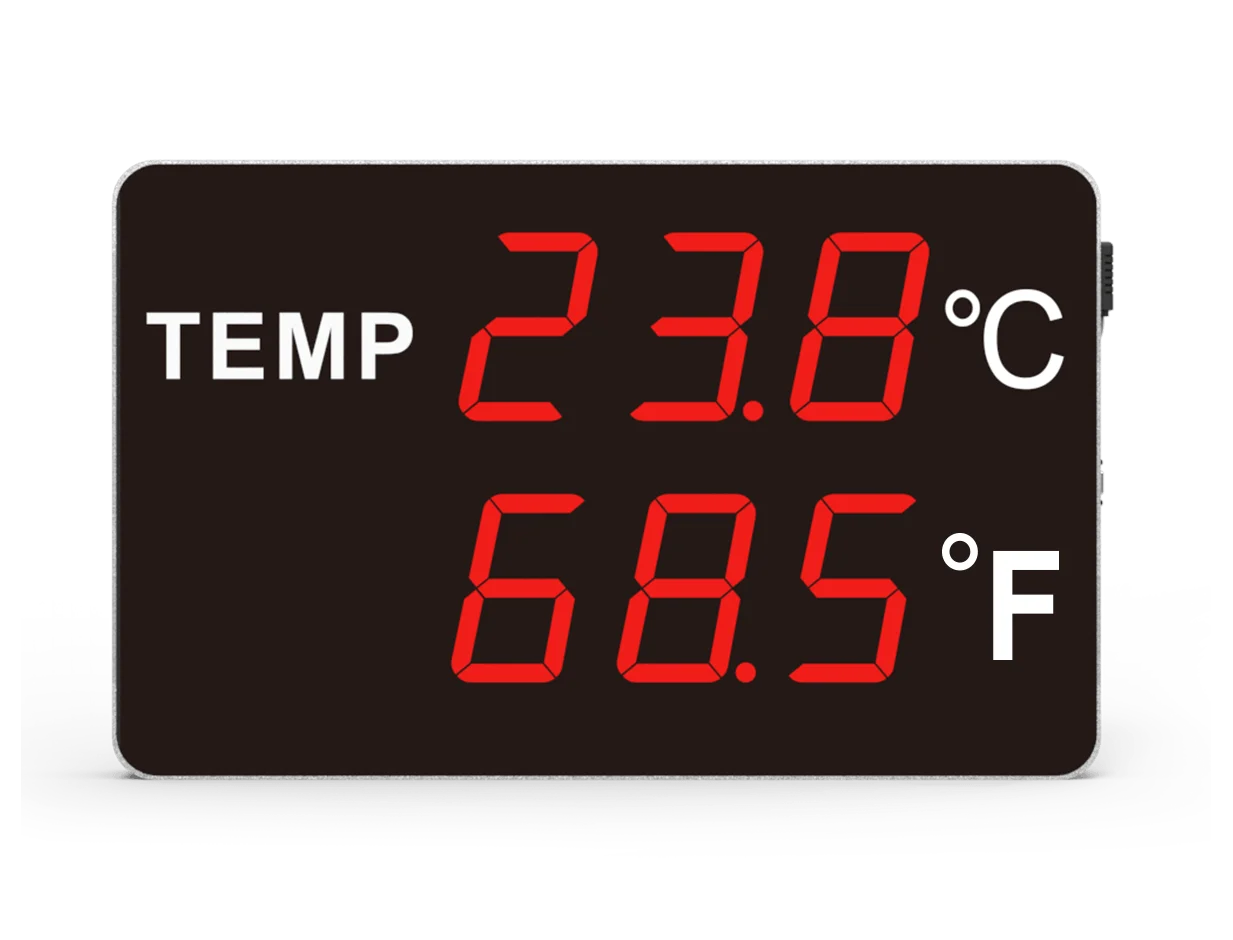Цифровой Большой гигрометр HUATO HE218A со светодиодным дисплеем для больницы