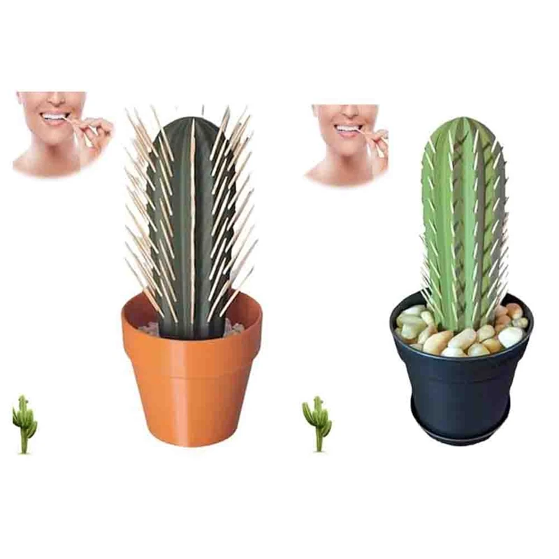 Держатель для зубочисток кактус зубочистка Кактус коробка в горшке с имитацией