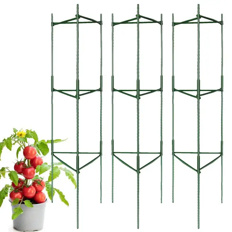 Tall Tomato Cages 3 Pack Heavy Duty Tomato Support Trellis Tomato Support Trellis Assembled Tomato Stake Plant Cage Vegetable