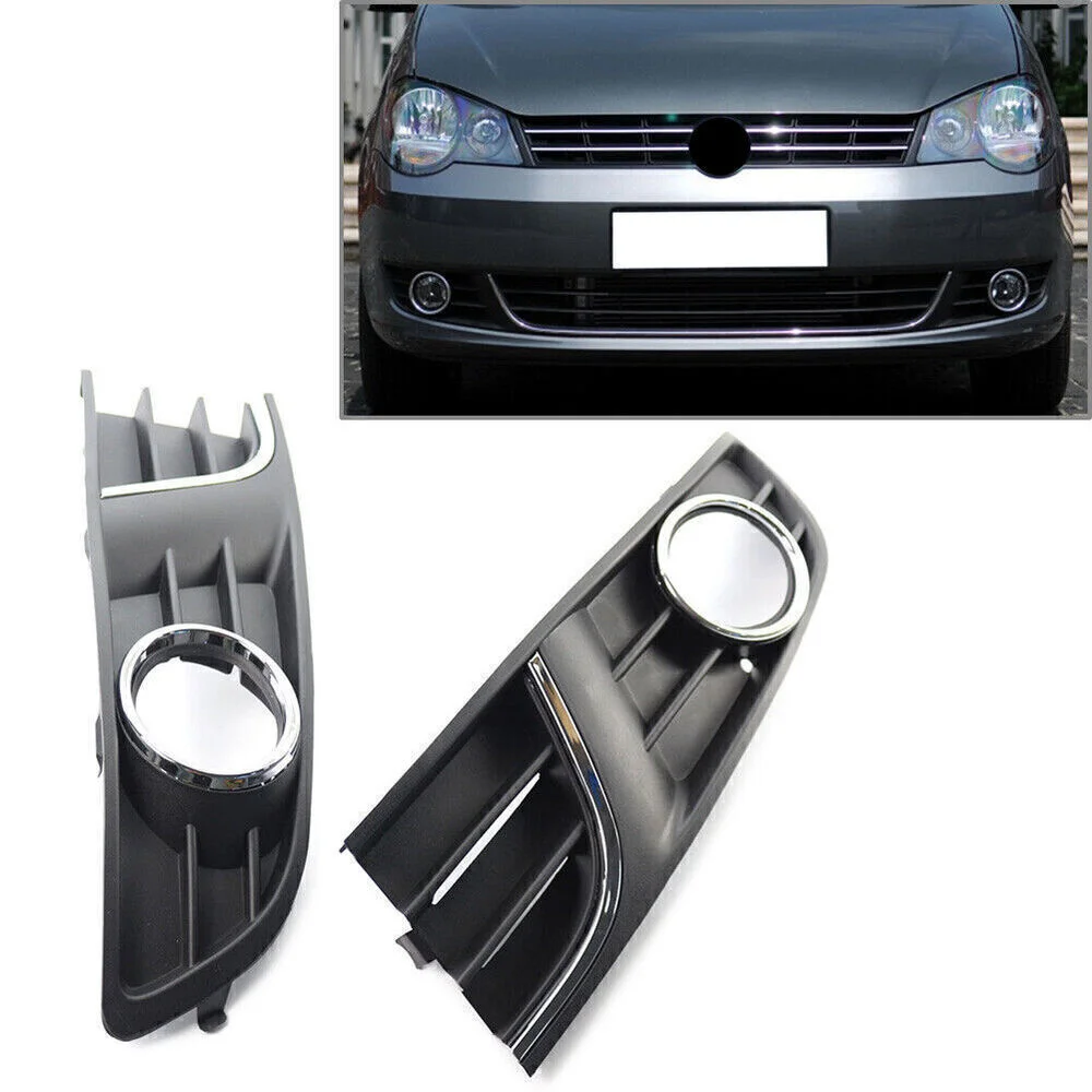 

1 Pair Car Front Bumper Fog Light Cover Left & Right For VW Polo 2011-2013 New