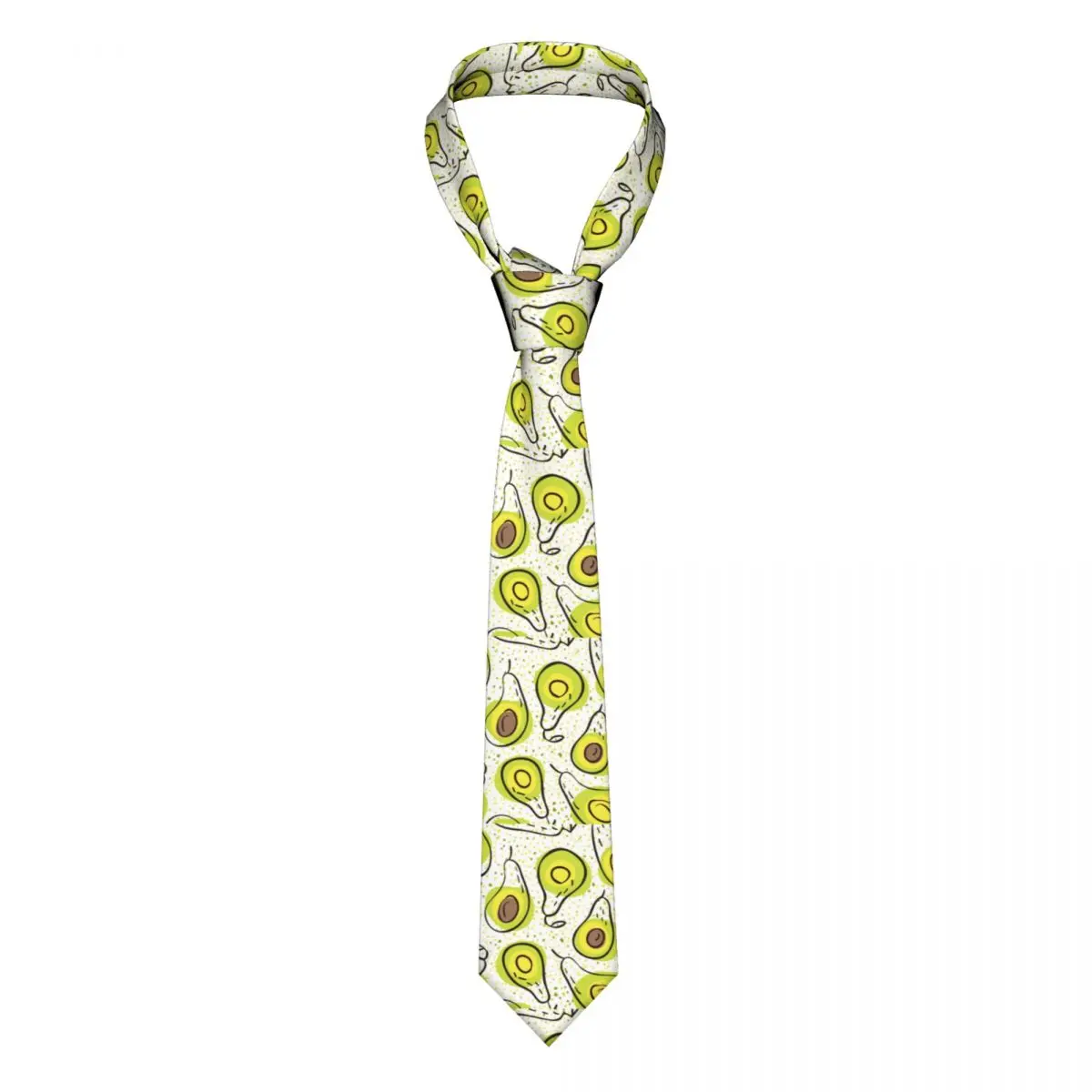 

Avocado Fruit Pattern Unisex Neckties Fashion Polyester 8 cm Narrow Neck Tie for Mens Accessories Cravat Office