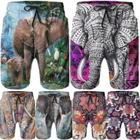 mens swim trunks beach shorts elephant quick dry beach board shorts with mesh lining funny swim trunk