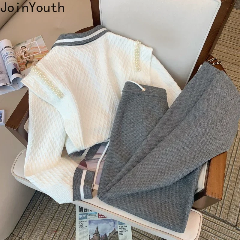 Модный комплект из 2 предметов женская одежда милая толстовка с бантом и бисером