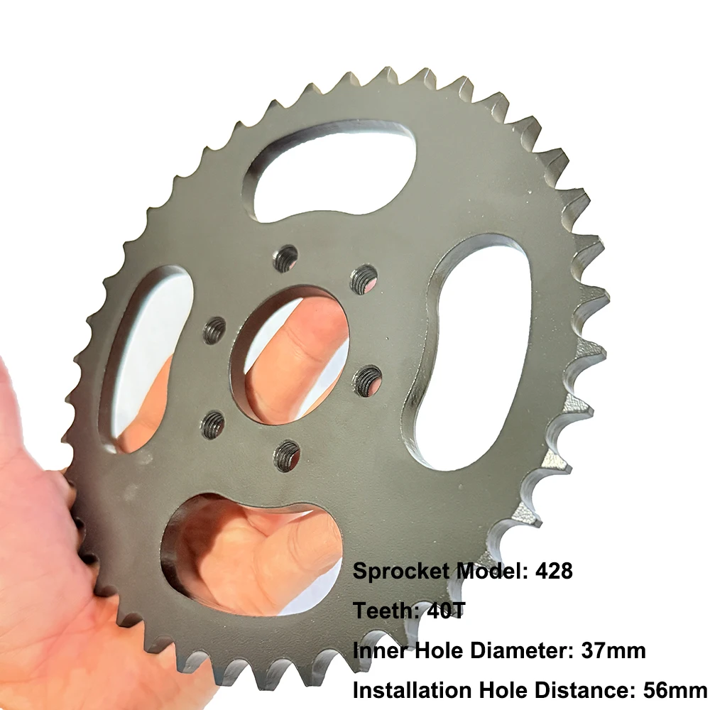 

Цепь 428 с 40 зубьями, задняя звездочка ID 37 мм для 125cc 150cc 200cc 250cc ATV Go Kart UTV Buggy Quad Bike Запчасти для мотоциклов