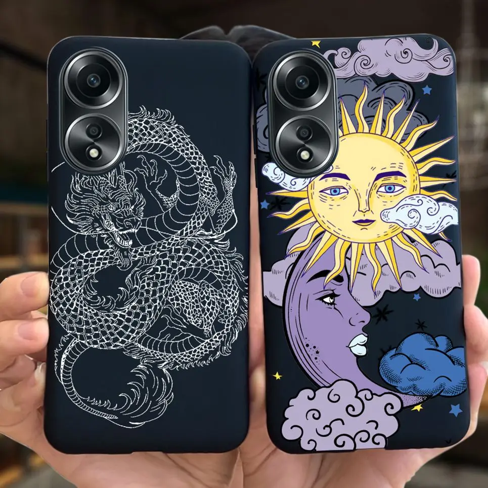 Крутой стильный мультяшный задний чехол для Oppo A58 4G 2023 детская модная задняя