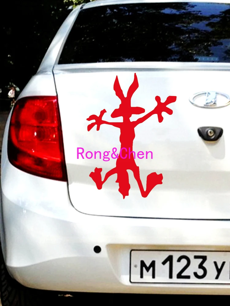 Rongchen Trading Car Sticker Coolest Wile Coyote Silhouette Waterproof KK Windshield Skateboard Decals PVC Best Selling Boutique images - 6