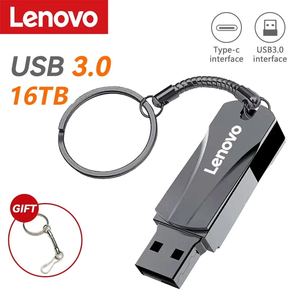

Lenovo 2TB USB Flash Drives USB 3.0 Original U Disk Pen Drives High Speed Pendrive 1TB Portable USB Memory Drive Accessory