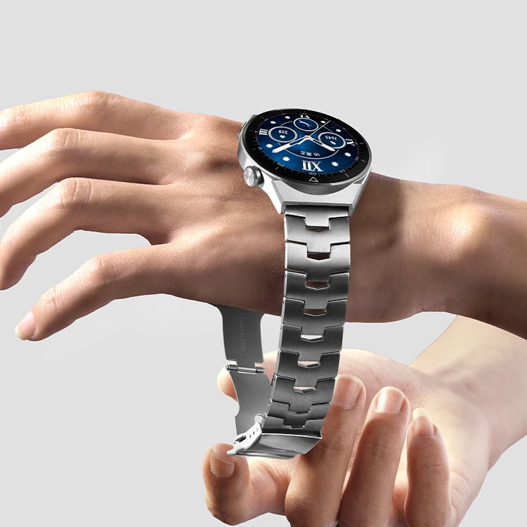 Titanium Alloy Strap for Huawei Gt3 Gt2 Metal Watch3pro New GS3 Smart Watch Magic2 dream Business Runner New Porsche Men