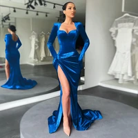 2022 women sexy prom dress high split deep v neck party long sleeve sexy formal evening maxi dresses