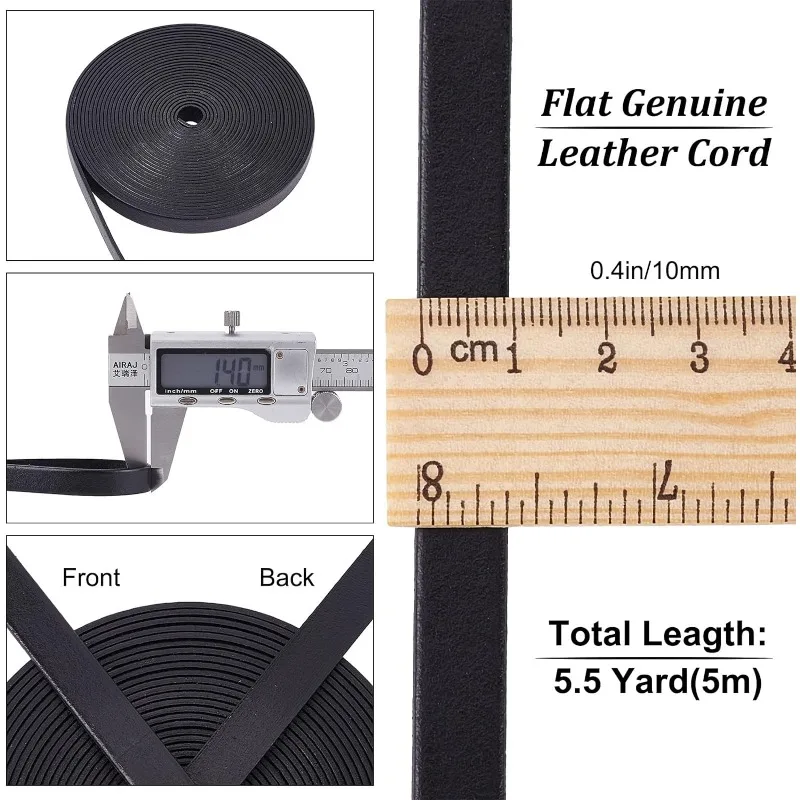 Плоская Искусственная Веревка Шириной 10 Мм Кожаные Полоски Из Вочьей Кожи Для