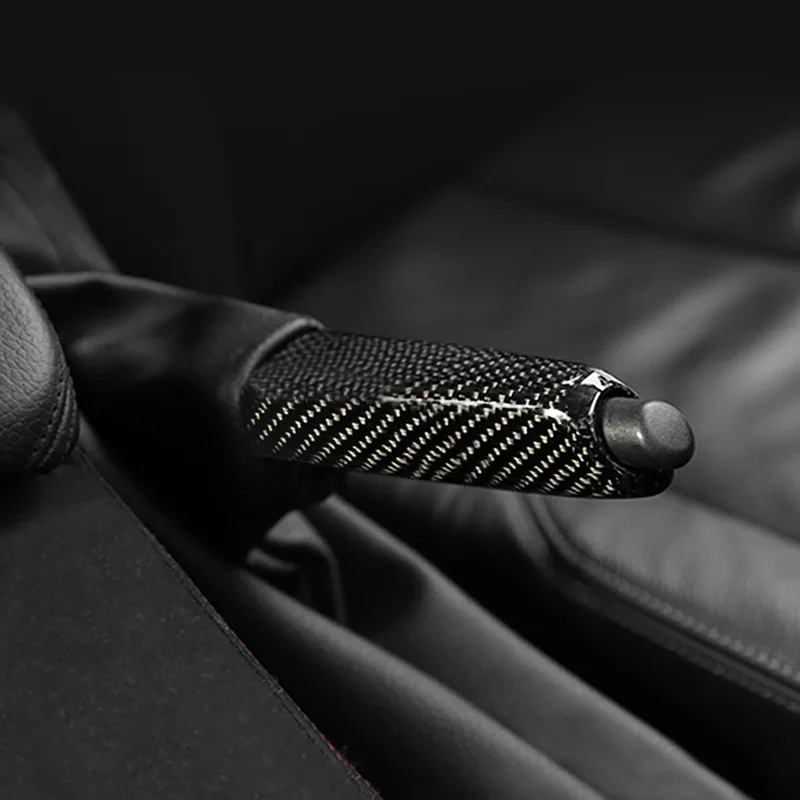 

For Bmw E46 E90 E92 E60 E39 F30 F34 F10 F20 Carbon Fiber Water transfer Car Handbrake Grips Cover Interior Accessories