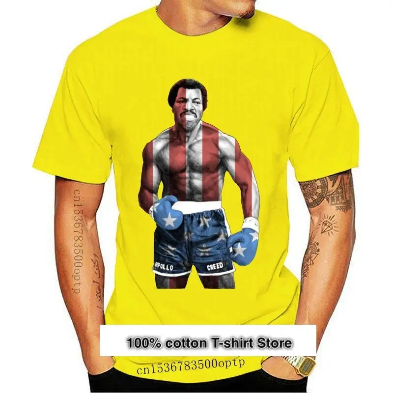 

Apolo Creed-camisa negra del rey de Sting для мужчин и женщин, ropa informal, camiseta de Rocky Balboa, nueva