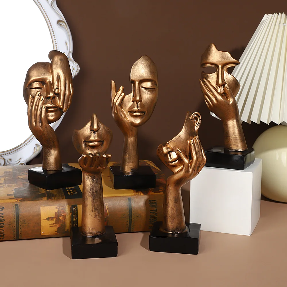 Домашний декор статуя абстрактная смола настольные украшения скульптура