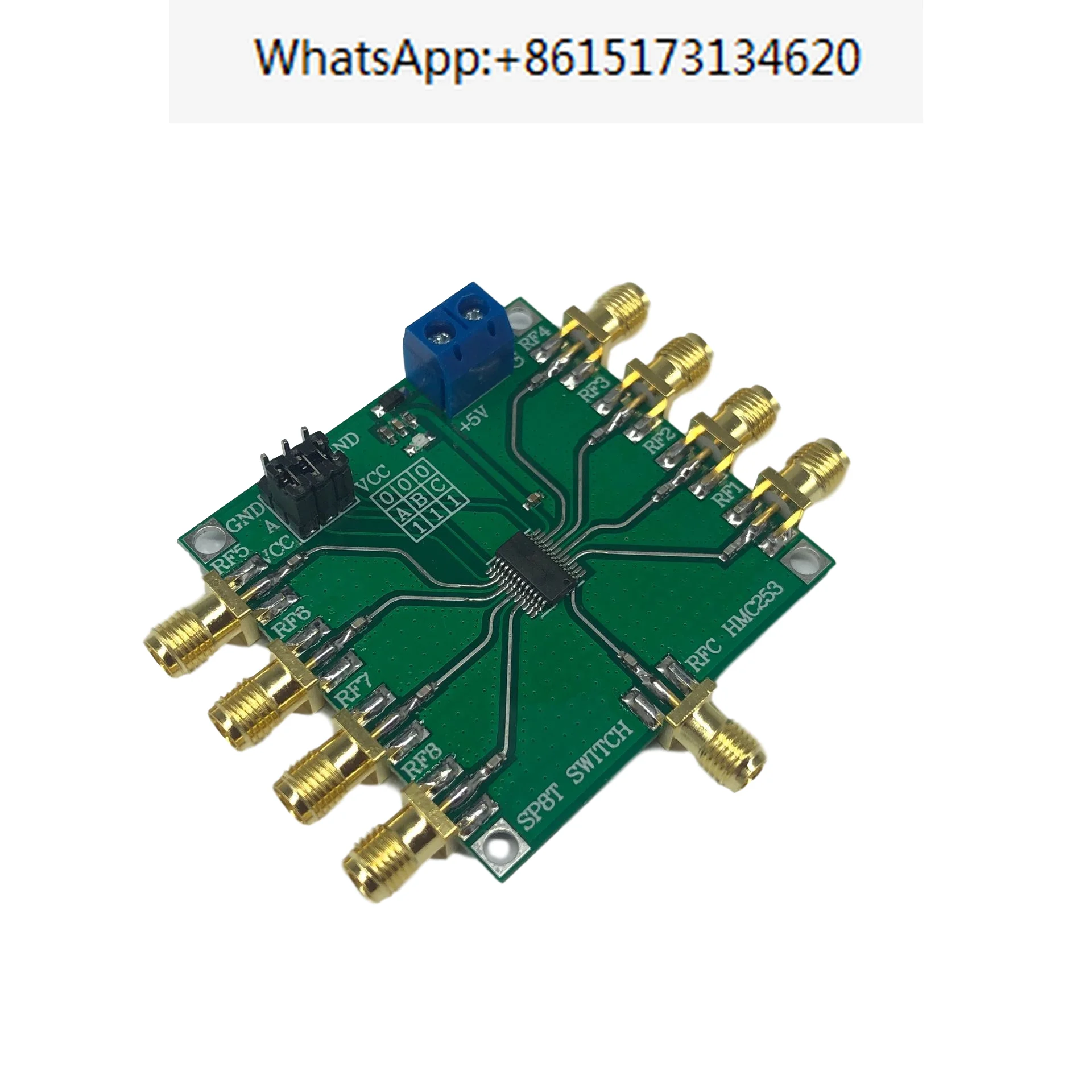 

HMC253 DC-2.5 GHz RF single pole eight throw switch RF switch antenna selection channel selection