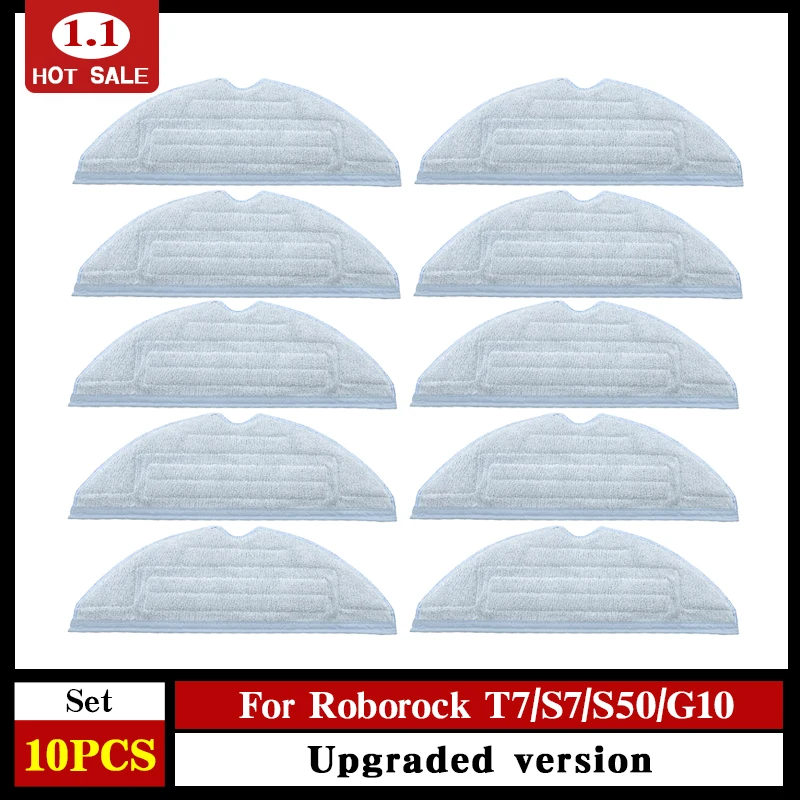 

For Roborock S7 / S7 MaxV Ultra Mop Cloth Accessories T7S Plus washable Cleaning Disposable Rag Robot Vacuum Cleaner Part