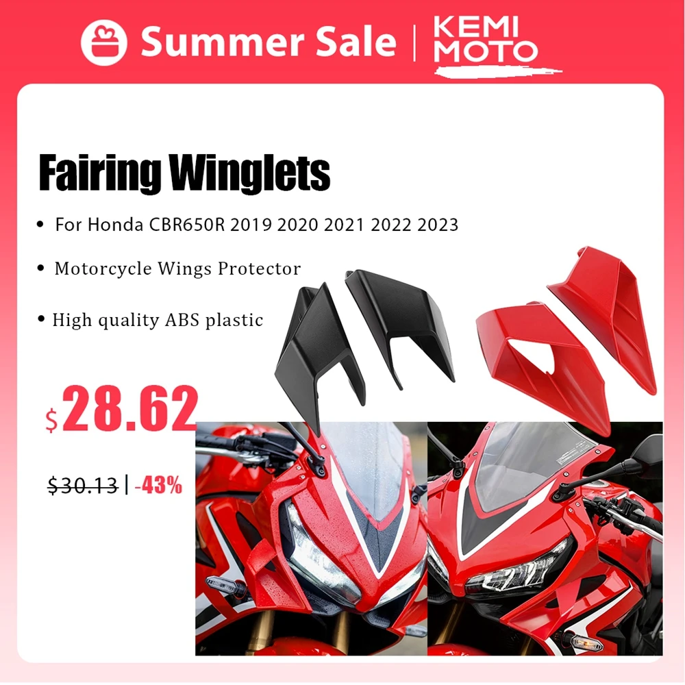 

Обтекатели крыльев для Honda CBR650R, Обтекатели крыльев мотоцикла, защитные крылья, Обтекатели крыльев CBR650 R 2019 2020 2021 2022 2023