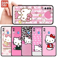 phone case for samsung galaxy a50 a70 a40 a30 a10 a20e a20s note 20 ultra 10 plus lite m51 m31s soft cover pink hello kitty cas