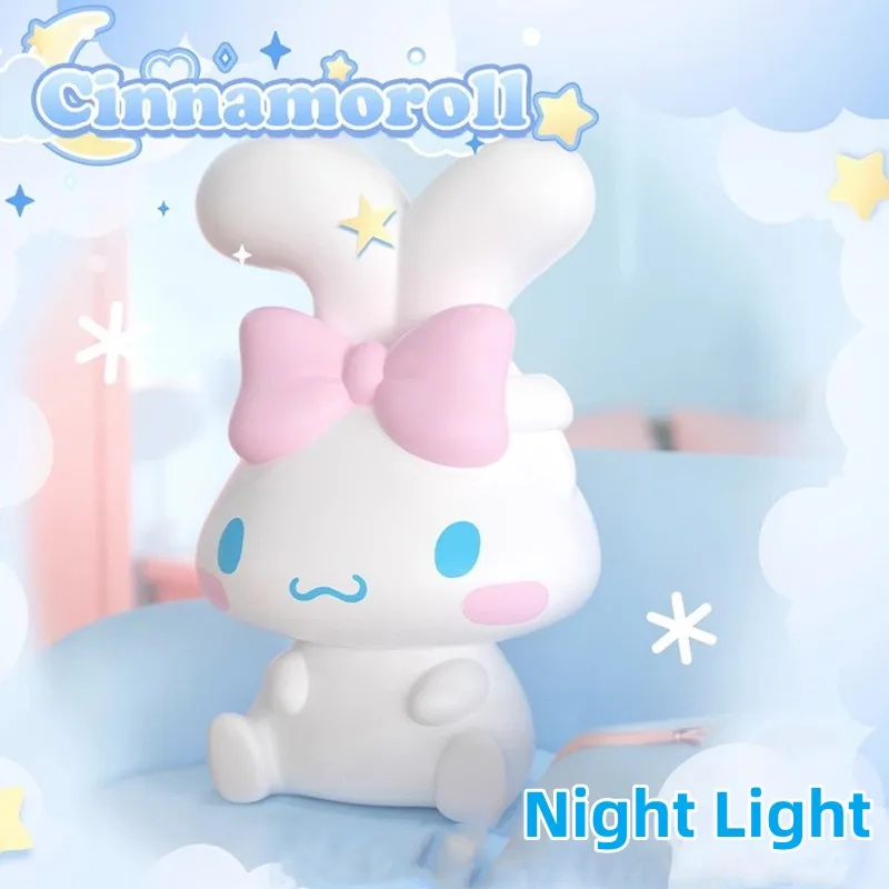 

Новая мультяшная 3d-лампа в стиле аниме, фотосветильник, Sanrio Cinnamonroll, зажим, ночник, милая спальня, Настольная прикроватная лампа для сна, подарки для девушек