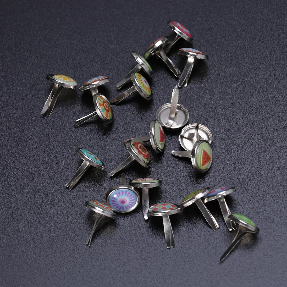 

100 Pcs Decorative Scrapbooking Supplies Gems Crafts Scrapbooking Supplies Decorative Hand Decor Braid Metal Brad Paper Fastener