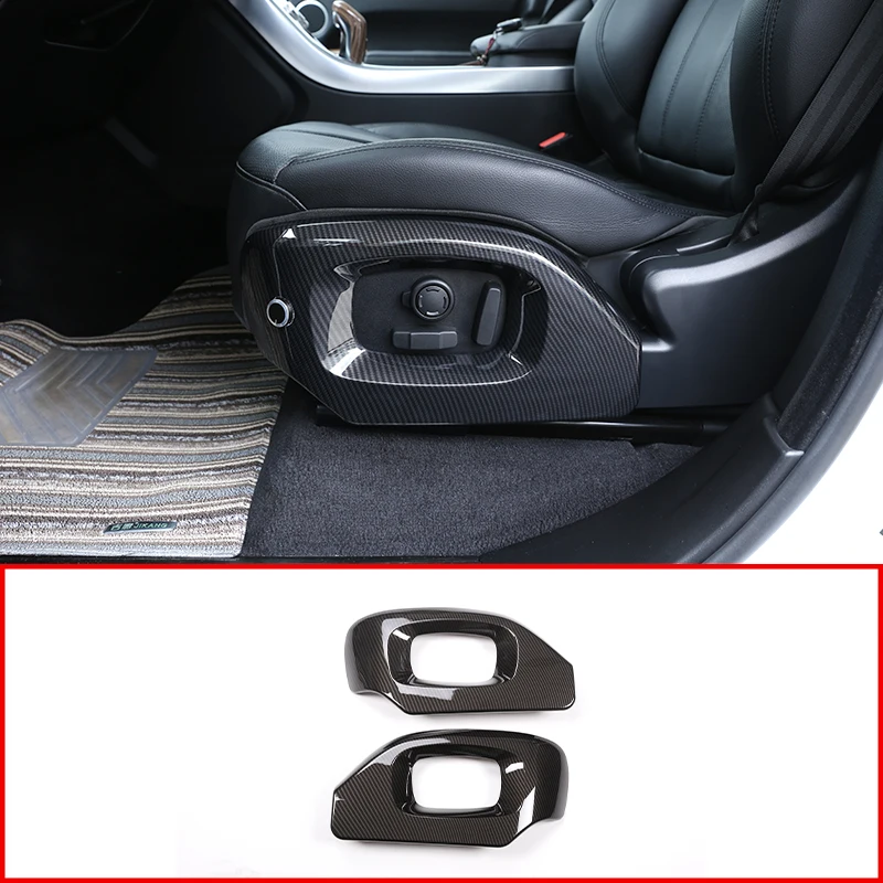 

Abs Silver /Carbon Fiber Car Seat Side Frame Cover Trim For Range Rover Sport Autobiography 2014 -17 Car Interior Accessories 2p