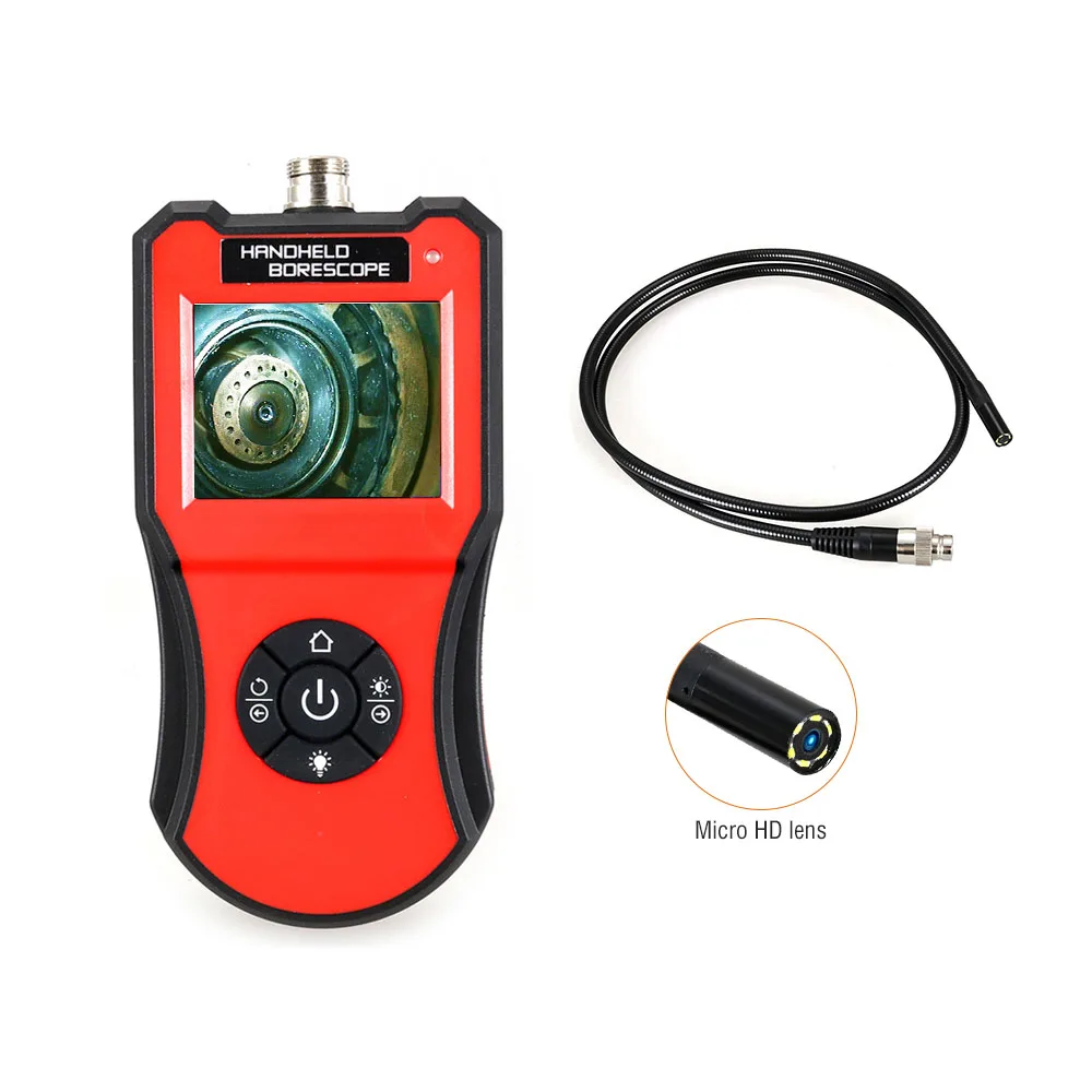 

2.7 inch handheld borescope engine check narrow space diagnostic tool pipe inspection mini camera industrial endoscope