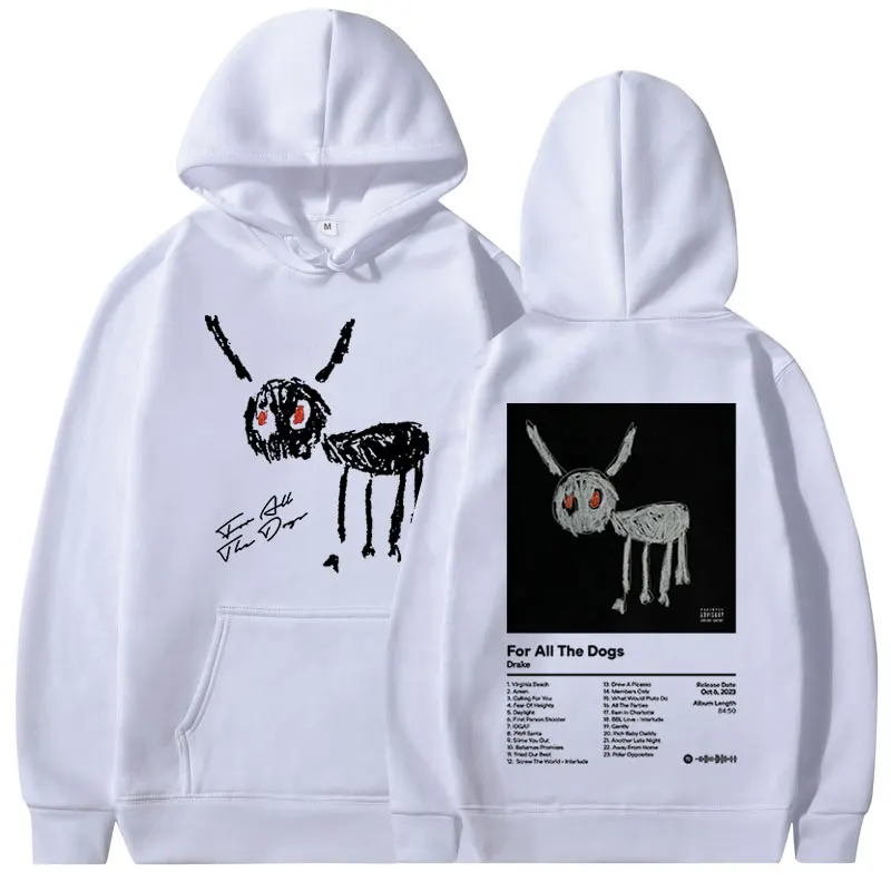 Толстовка мужская оверсайз с длинным рукавом музыкальный альбом рэпер Дрейк для