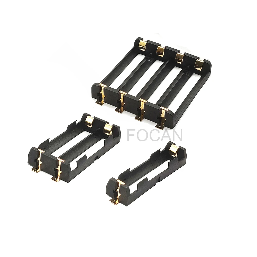 1x2x18650 SMT держатель аккумулятора, ячейка, ячейка, ящик для хранения, чехол, контейнер, внешний аккумулятор с быстрой перезаряжаемой батареей