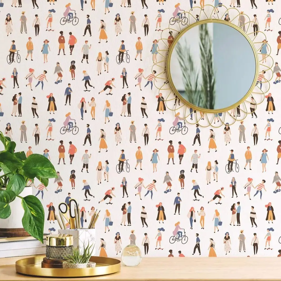 

Обои «Люди в городе» Pixel&Wall