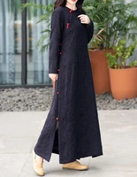 chinese vintage winter robe women thick dress long cheongsam