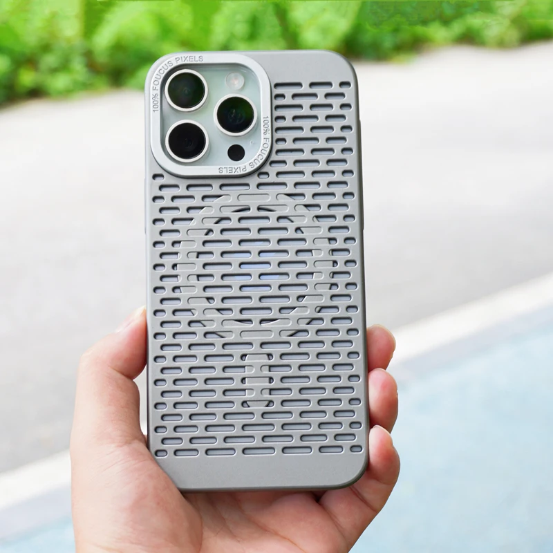 Ультратонкий сетчатый охлаждающий чехол для телефона MagSafe iPhone 15 16 pro Max 14 Pro 13 11 12