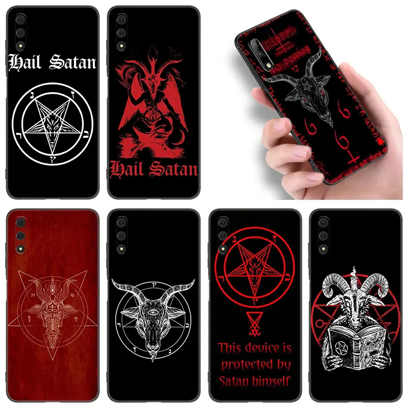 

Чехол с дьяволом сатаной для телефона Huawei Honor 7A, 8A, 9X, 20 Pro, 10X Lite, 7S, 8S, 8C, 8X, 9A, 9C, 10i, 20i, 30i, 20E, 20S, мягкий черный чехол из ТПУ