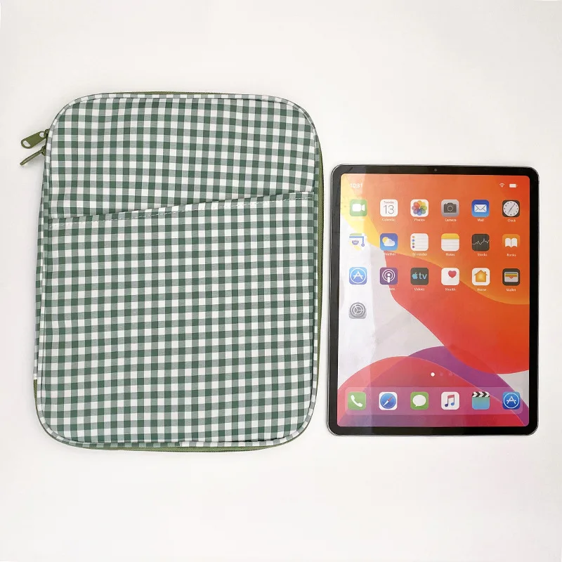 

Korean Multi-layer Storage Bag for Ipad Air 4 10.9 Pro 11 12.9 Xiaomi Pad 5 Samsung S8 Plus Tablet Protective Case Soft Sleeve