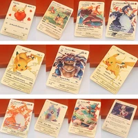 carte pokemon francaise takara tomy french pokemon metal card pokmon v max golden metal cards pikachu charizard collection cards
