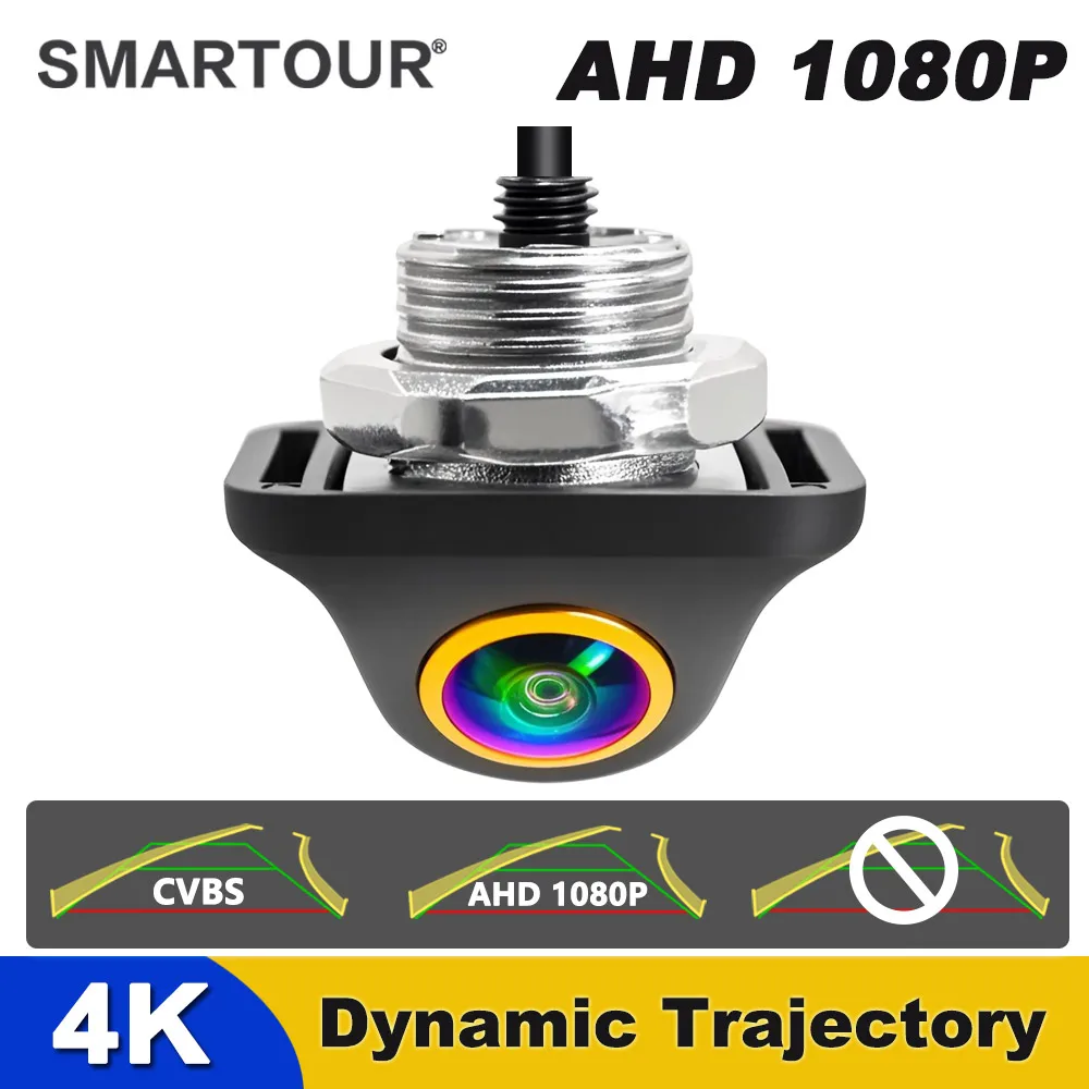 

Интеллектуальная динамическая траектория, автомобильная камера заднего вида с движущейся направляющей, ночным видением, универсальным автоматическим монитором заднего вида