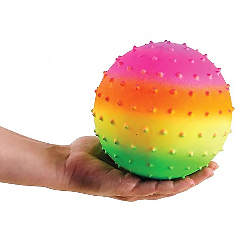 Bolas Sensoriales de arcoíris para niños, juguetes Sensoriales de 6 pulgadas para...
